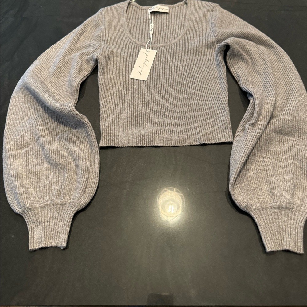 Petal & Pup Crop Top Sweater